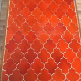 Ceramic and rattan dining table