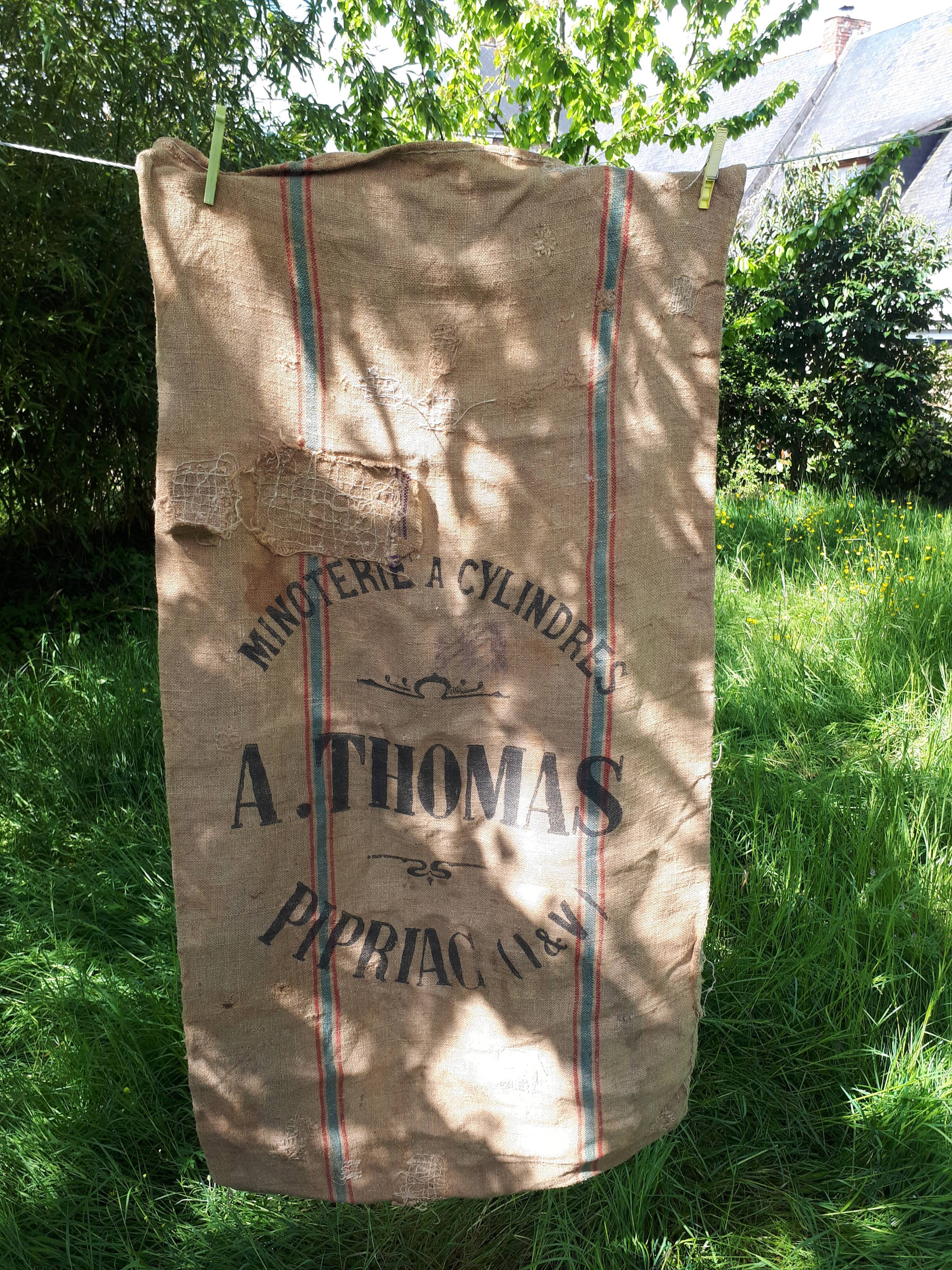Burlap sack flour mill Thomas Brittany