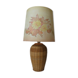 Rattan lamp and silk paint