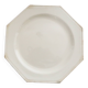 Creil and Montereau plates, 19th century, Perle model, ivory / set of 4