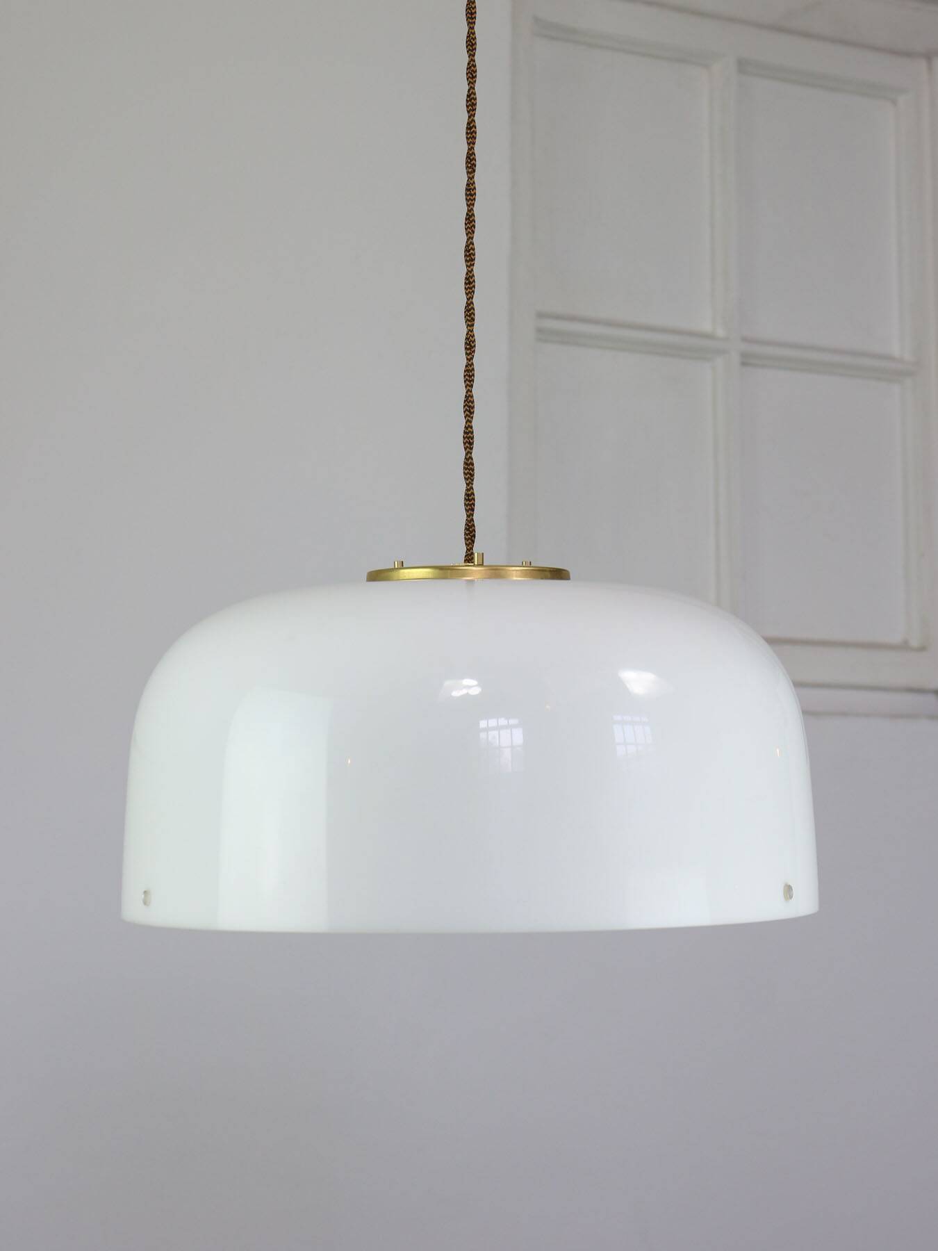 Space Age Medusa by Luigi Massoni for Guzzini in Brass, 1970s