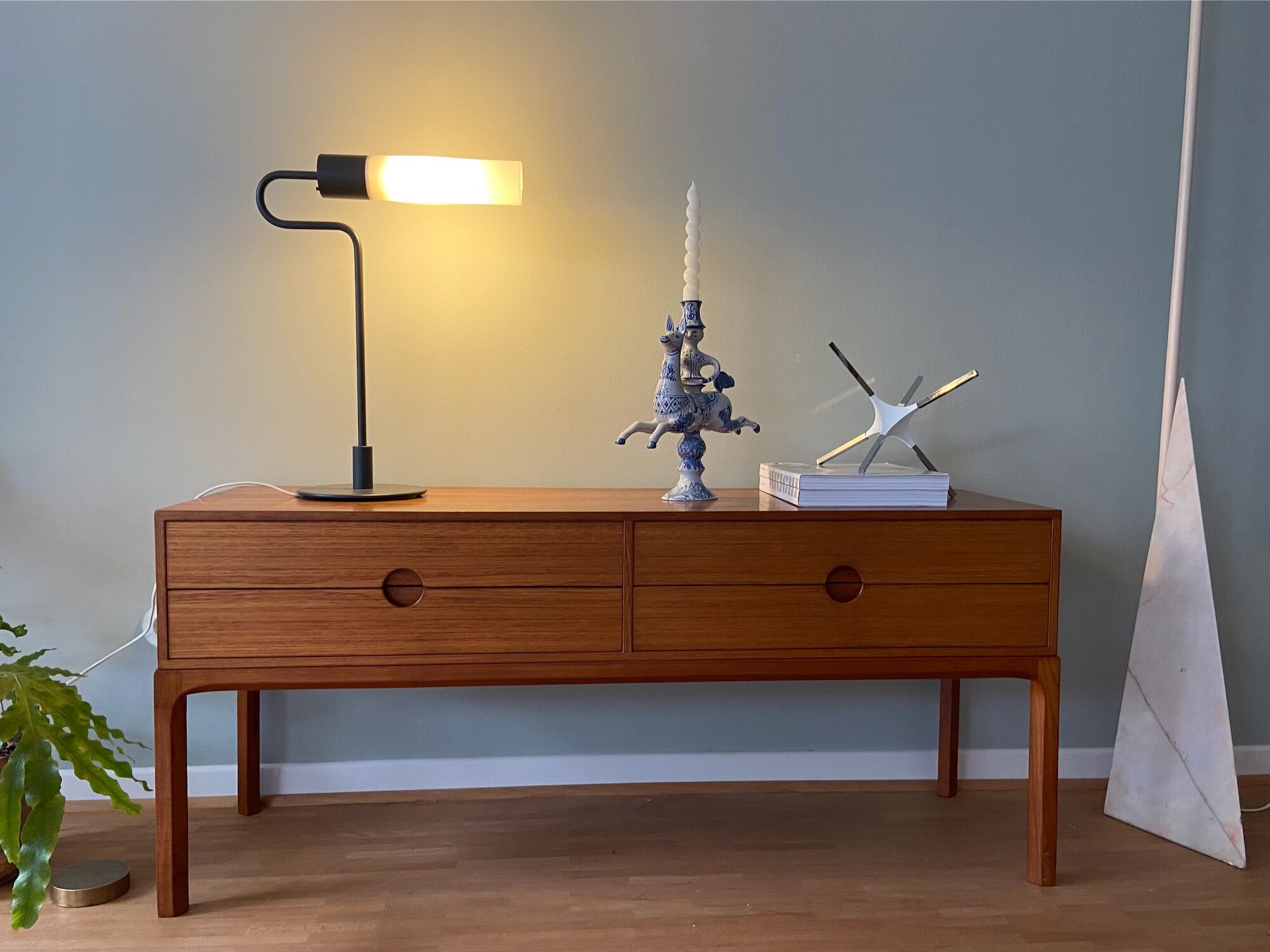 Royal Copenhagen Flamingo Table Lamp 1980's Jørgen Møller Denmark