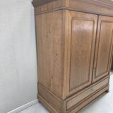 Louis Philippe linen cupboard in blond oak