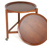 Sika Mobler trolley with removable trays  danish mid century modern design