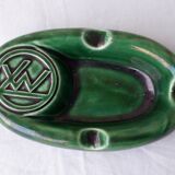 Green ceramic ashtray