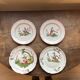 Lot de 4 assiettes 18ème – Faïence des Islettes – Décor chinois polychrome
