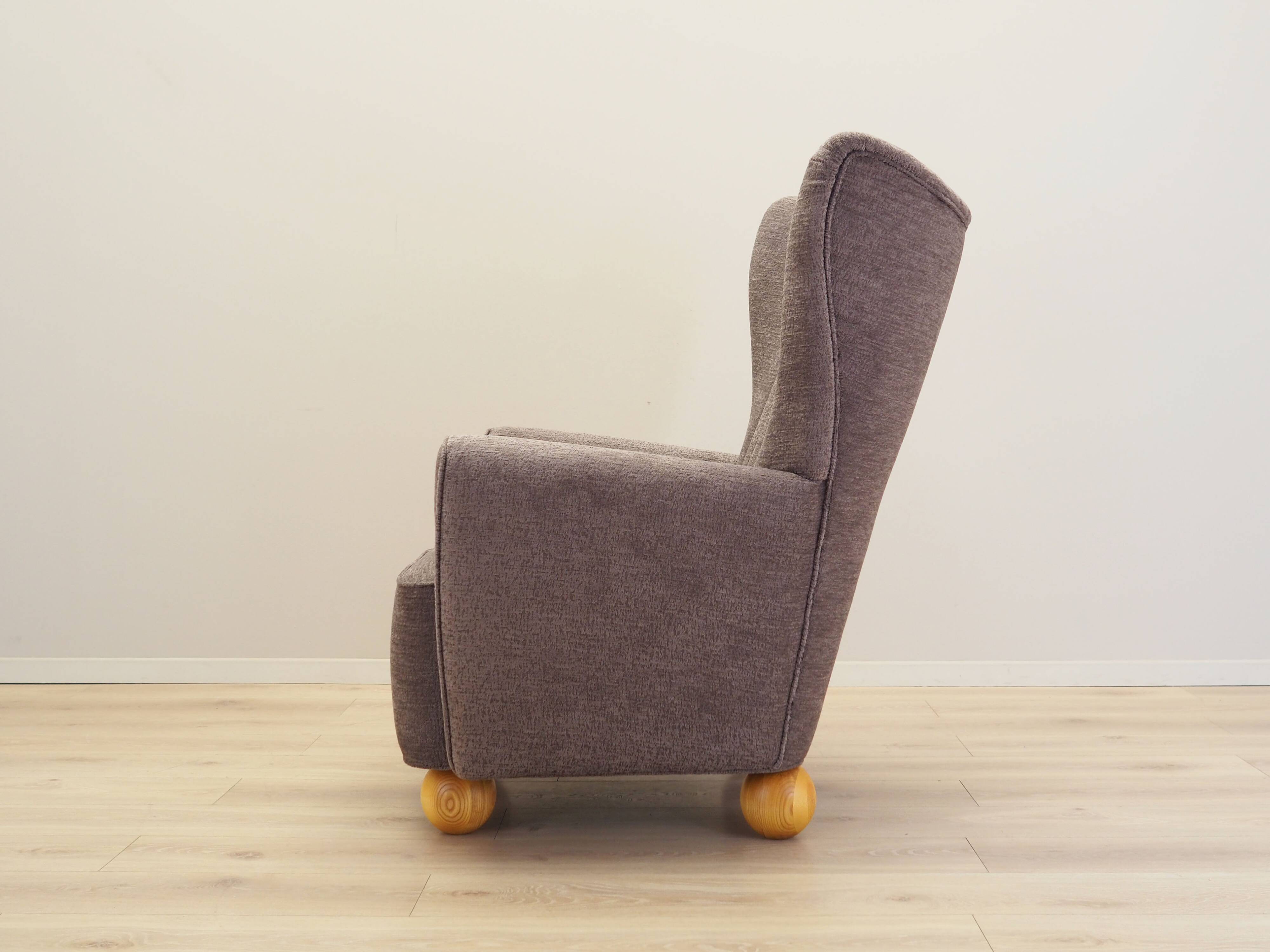 Grey armchair, Scandinavian design, production: Denmark