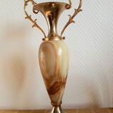Onyx vase and gilded metal