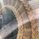 50s woven wicker mirror