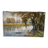 Impressionist landscape signed