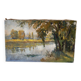 Impressionist landscape signed