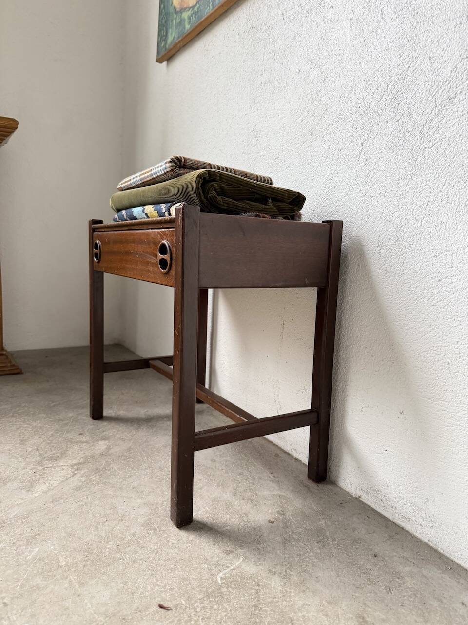 Jacques Hauville bedside table Roche Bobois mahogany