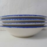 4 deep plates in Italian earthenware
