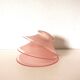 small pink lampshade in pink granite glass from the 50s