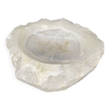 Sculptural bowl in translucent stone – Onyx/Alabaster