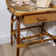 Pair of rattan bedside tables