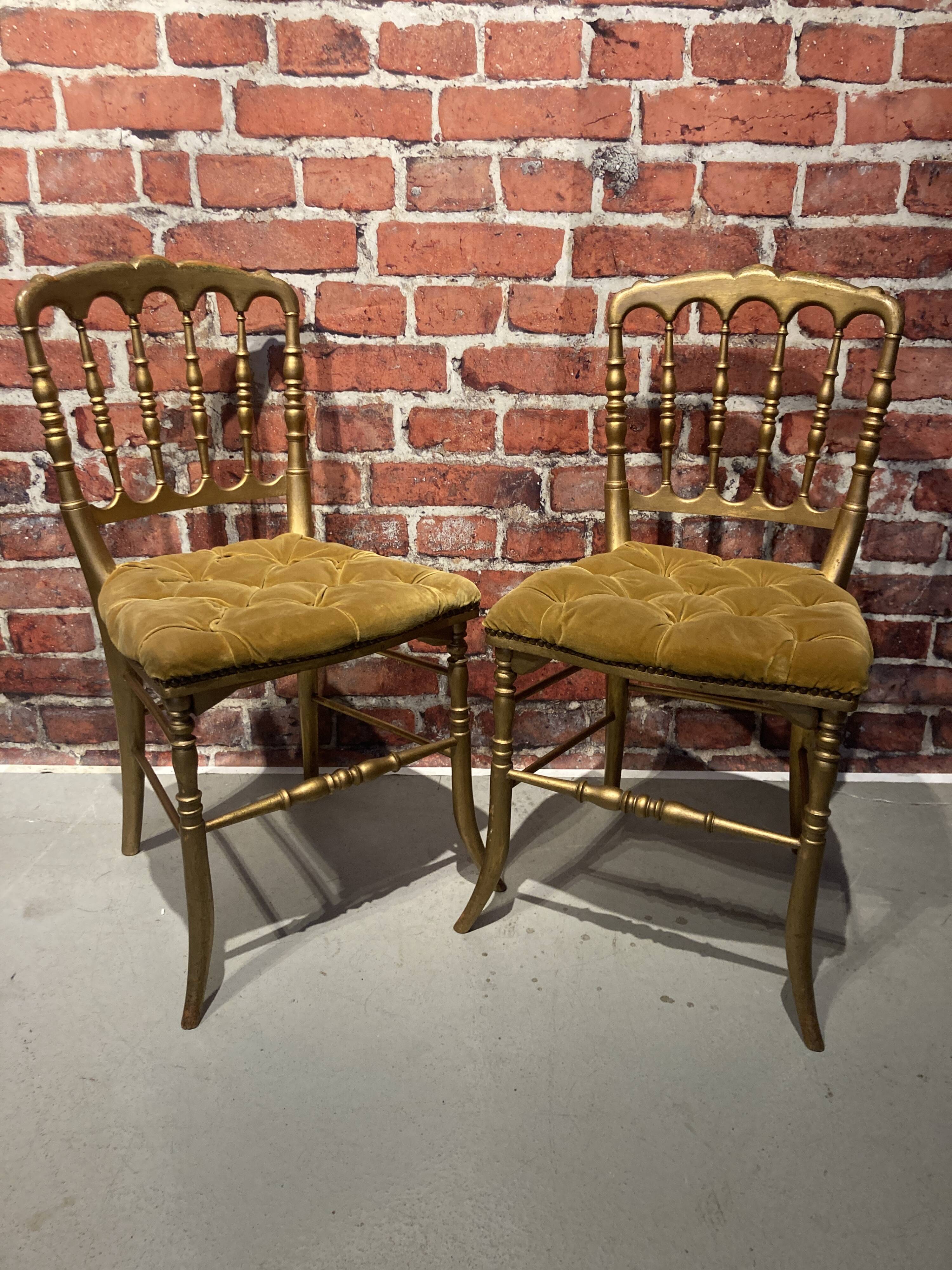 Pair of empire style chairs