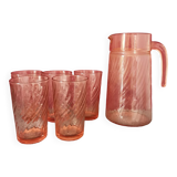 Glass and pitcher Rosaline