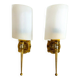 Pair Mid Century Modern wall sconce lights