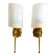 Pair Mid Century Modern wall sconce lights