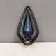 Søholm wall candlestick made of ceramic in blue colors 1960s