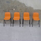 Set of four small children's chairs