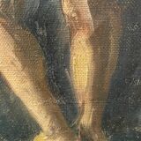 Tableau ancien nu féminin XXe