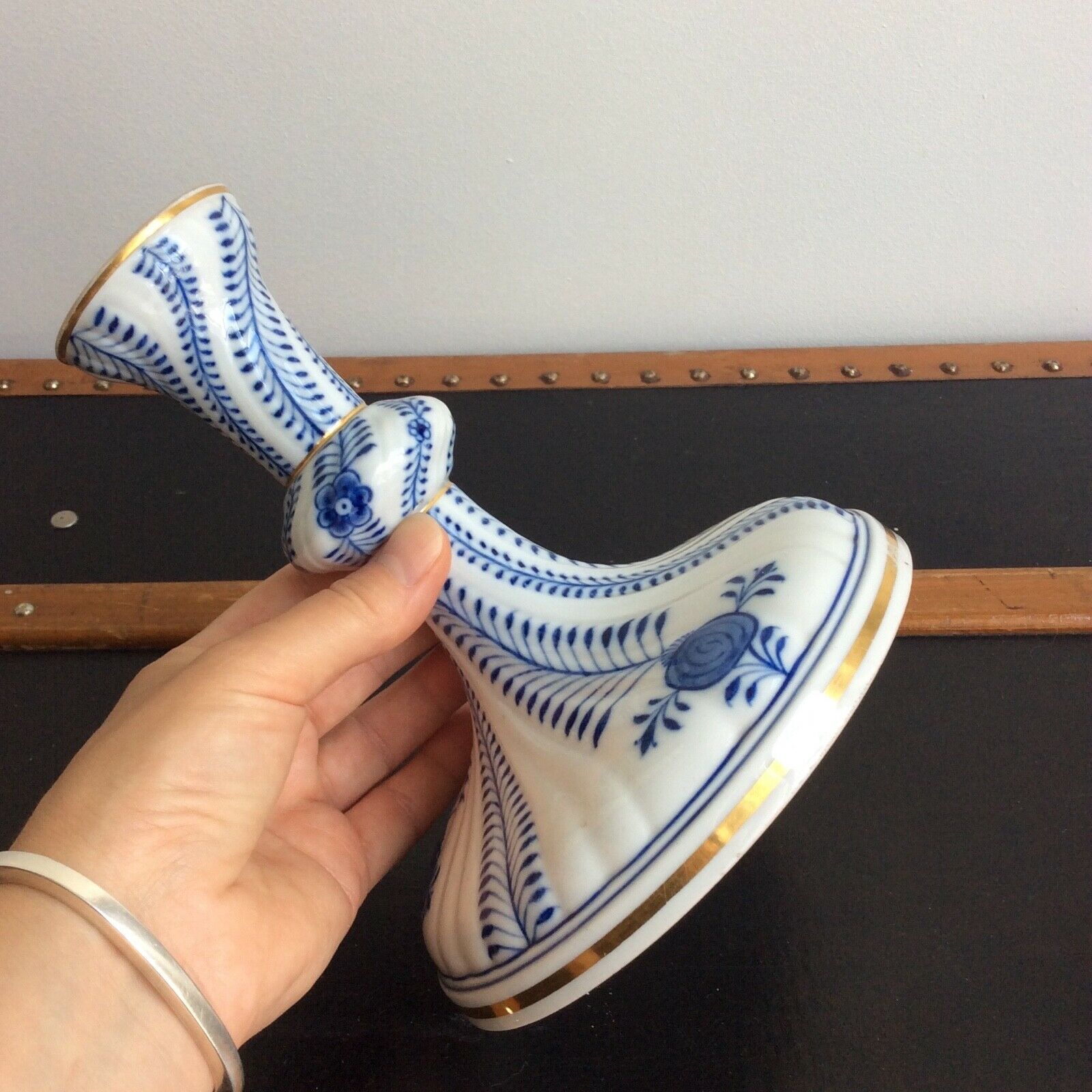 Meissen porcelain candle holder