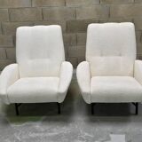 Designer armchairs 1950 Guy Besnard Claude Delor