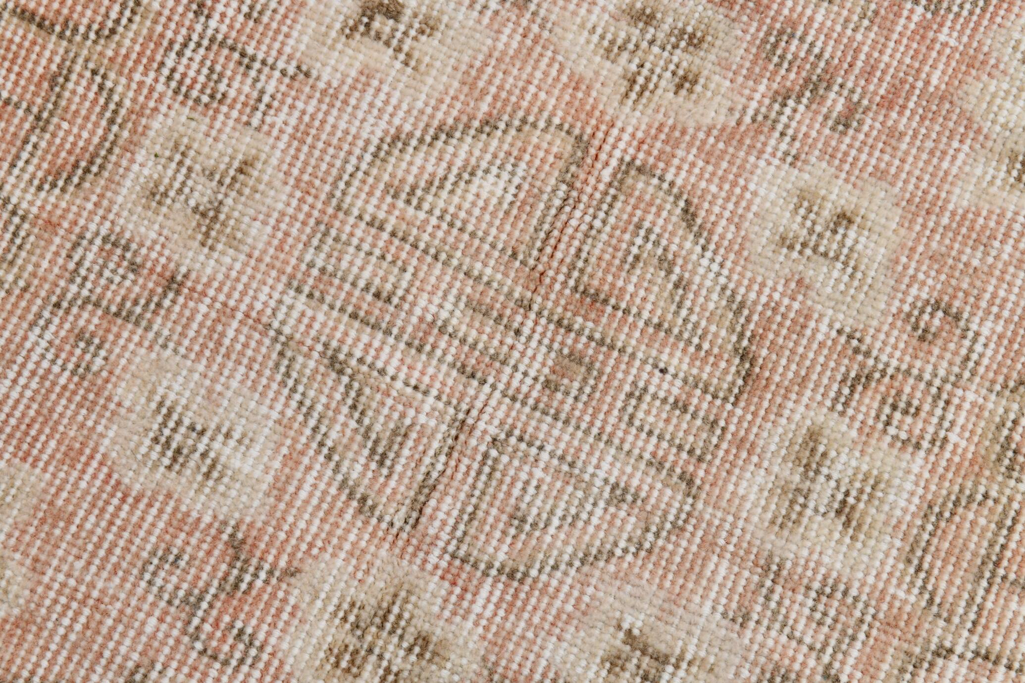 7x10 Pale Red & Beige Large Turkish Area Rug, 210x306Cm