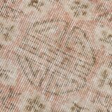 7x10 Pale Red & Beige Large Turkish Area Rug, 210x306Cm