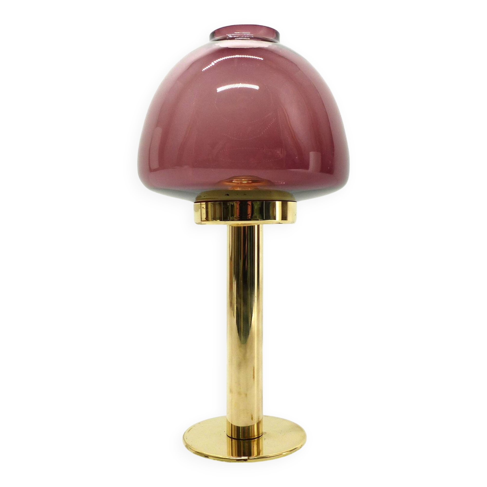 Scandinavian candle holder Hans-Agne Jakobsson Claudia purple L102/32 1960