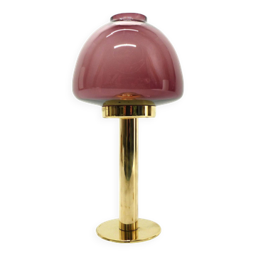Scandinavian candle holder Hans-Agne Jakobsson Claudia purple L102/32 1960