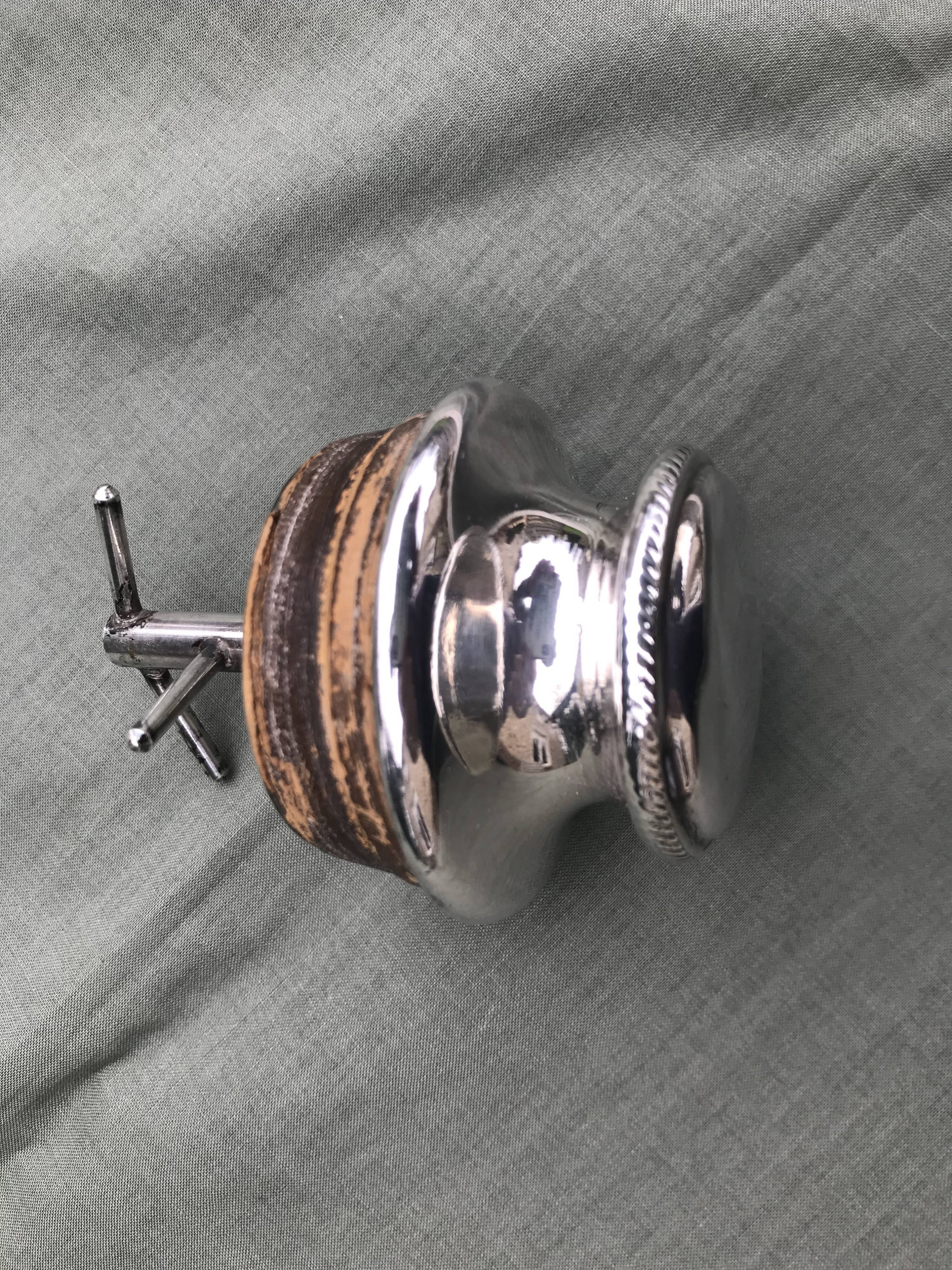 Old silver metal shaker