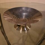 Art Deco centerpiece in silver-plated brass and Macassar ebony, 1930s