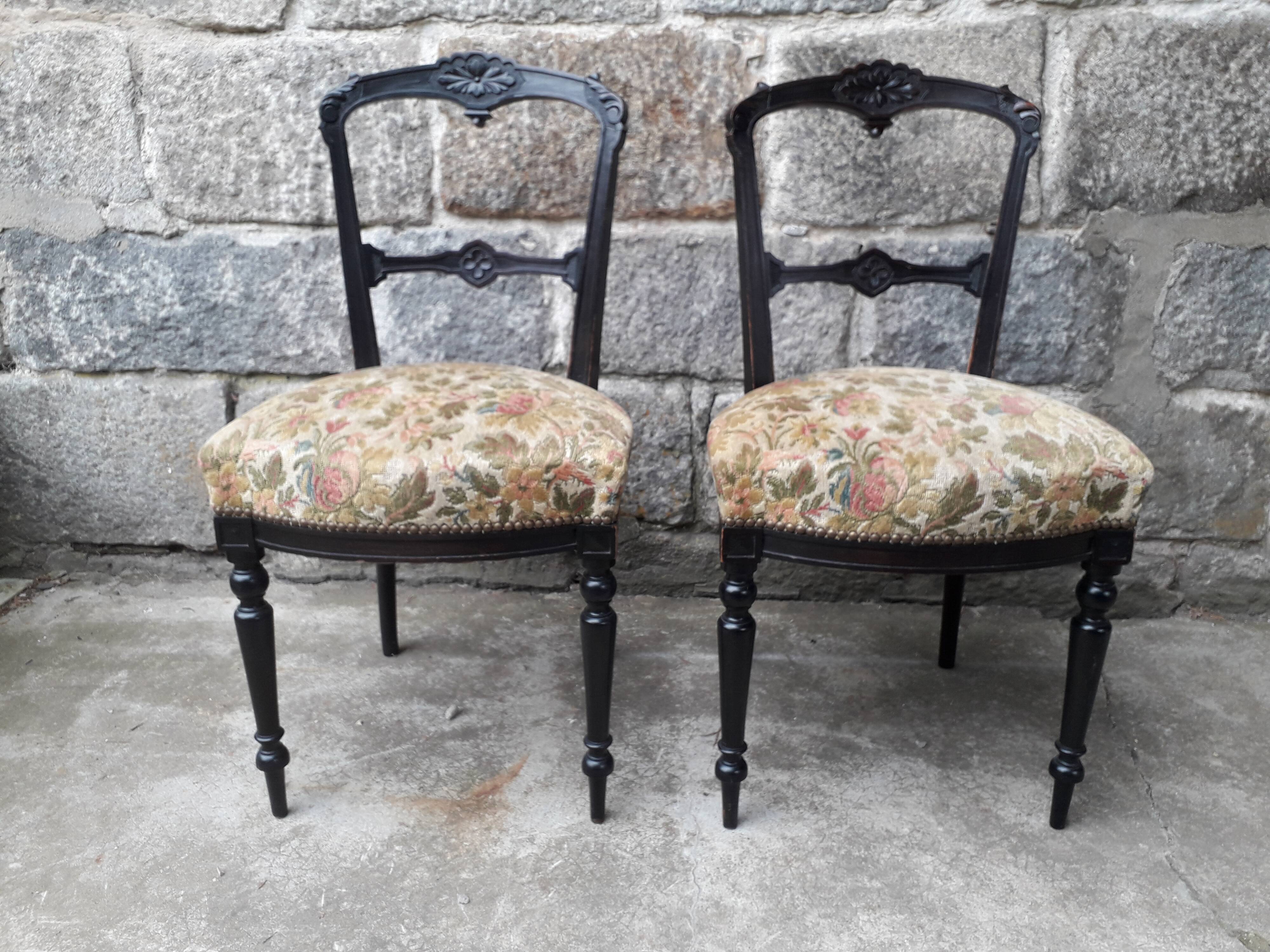Pair of Napoleon III chairs