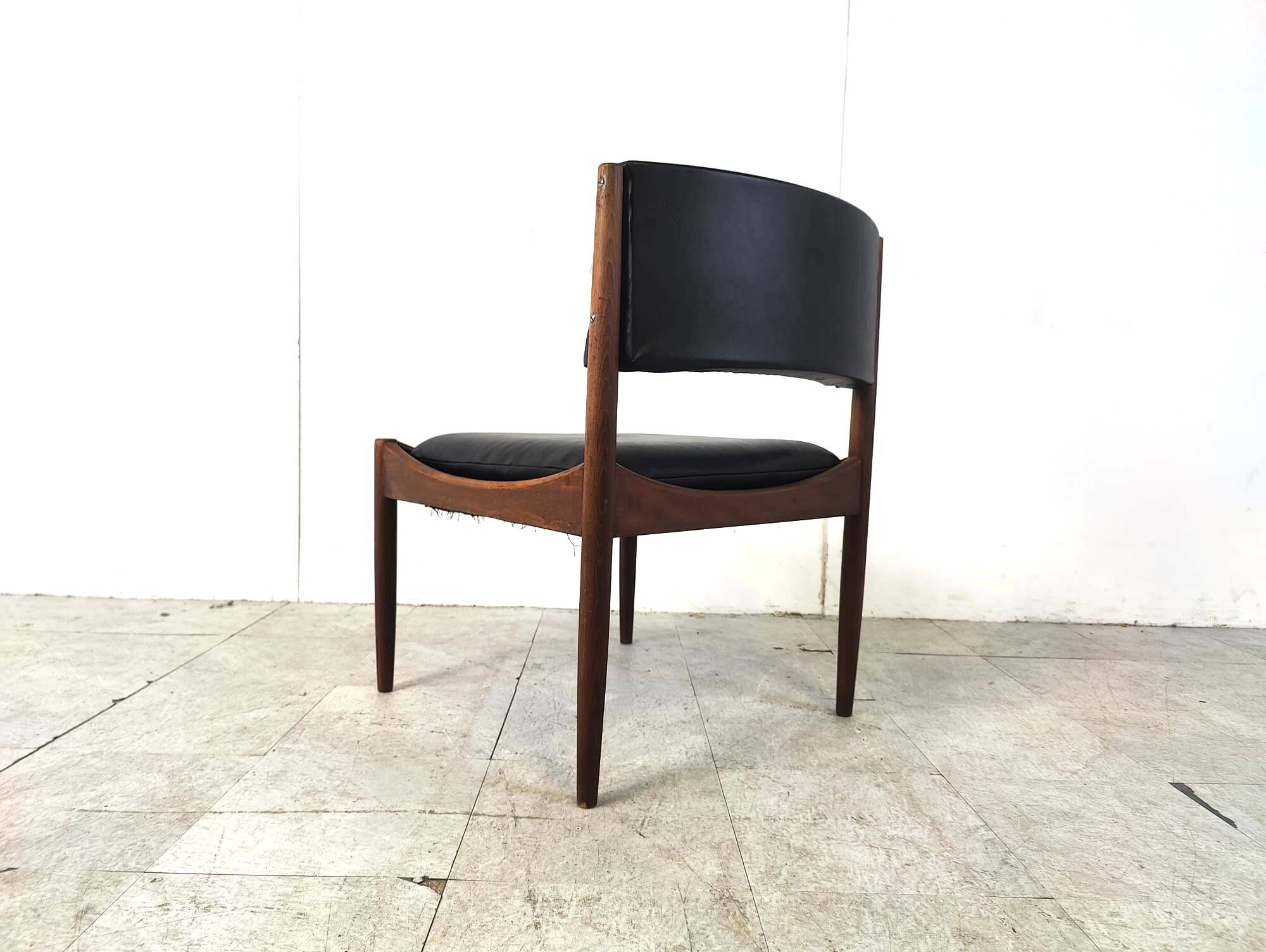 Mid century Scandinvian lounge chair with stool, 1960s