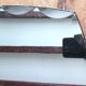 Octagonal beveled art deco wall mirror