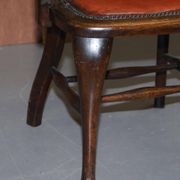 Antique English Edwardian captain's chair in oak by Ralph Johnson.