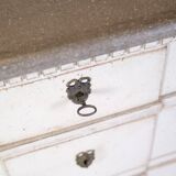 Gustavian Chest Of Drawers Grey Painted, Swedish Origin From 1840s