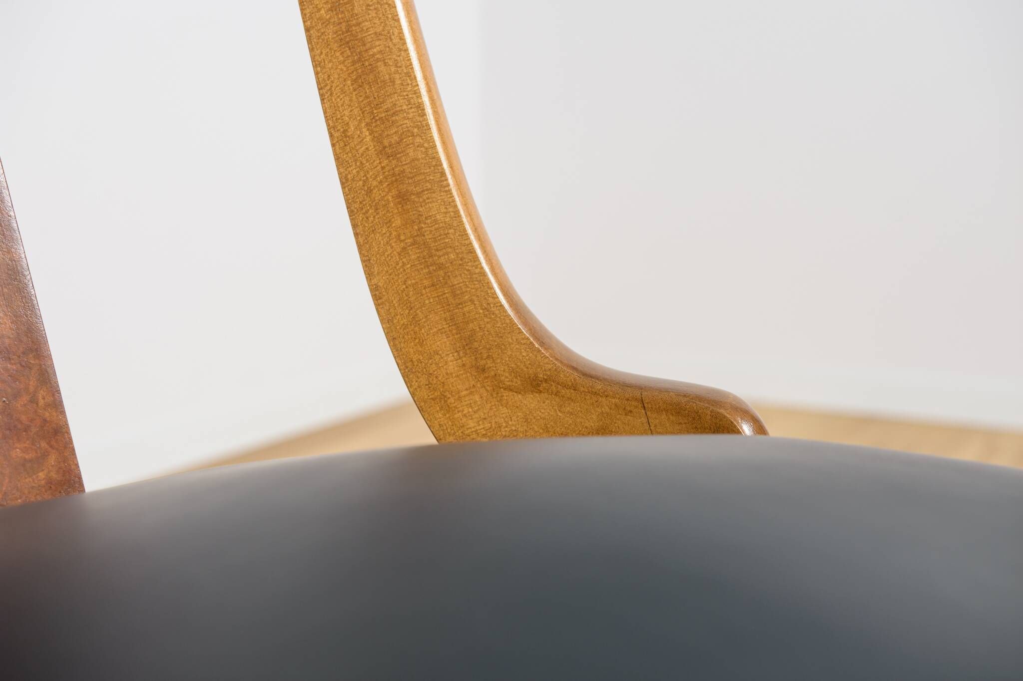 Art Deco Dining Chairs Gondola, Rene Melin, France, 1930s, Set of 6