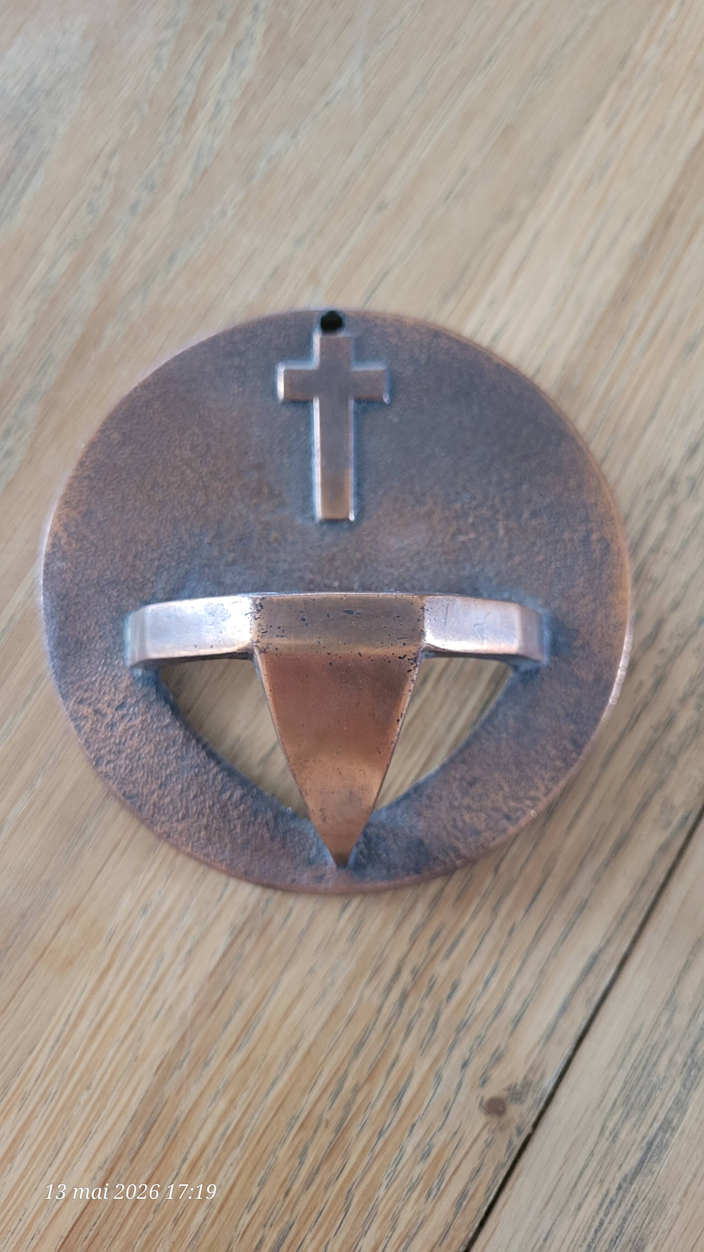 Wall-mounted bedside holy water font