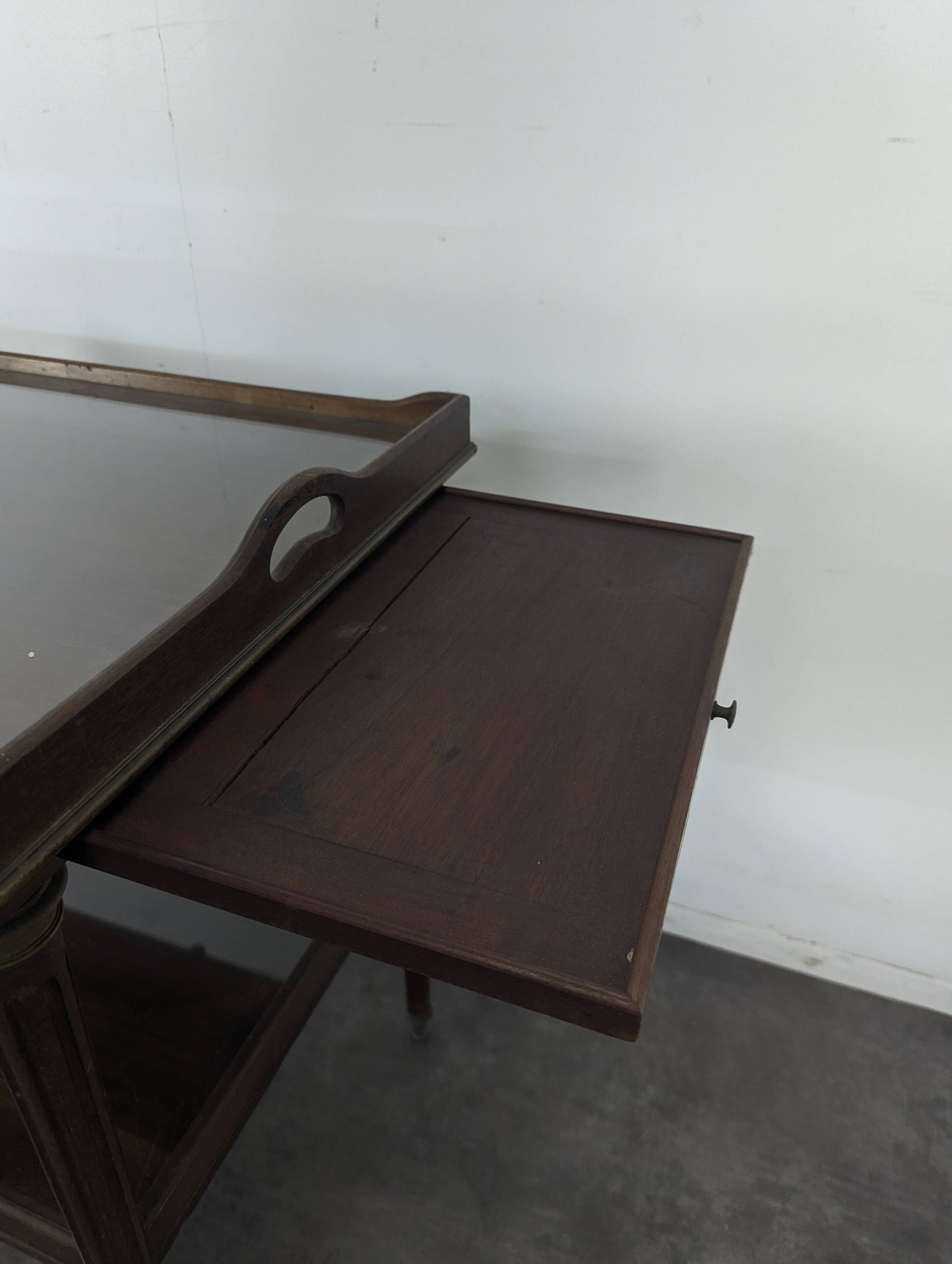 Serving table in Louis XVI style, late 19th century.