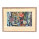 Nature morte originale suédoise sur papier — Arrangement doux par E. Holm — Milieu du siècle — Verni — 37 × 27 cm (14,6" × 10,6")
