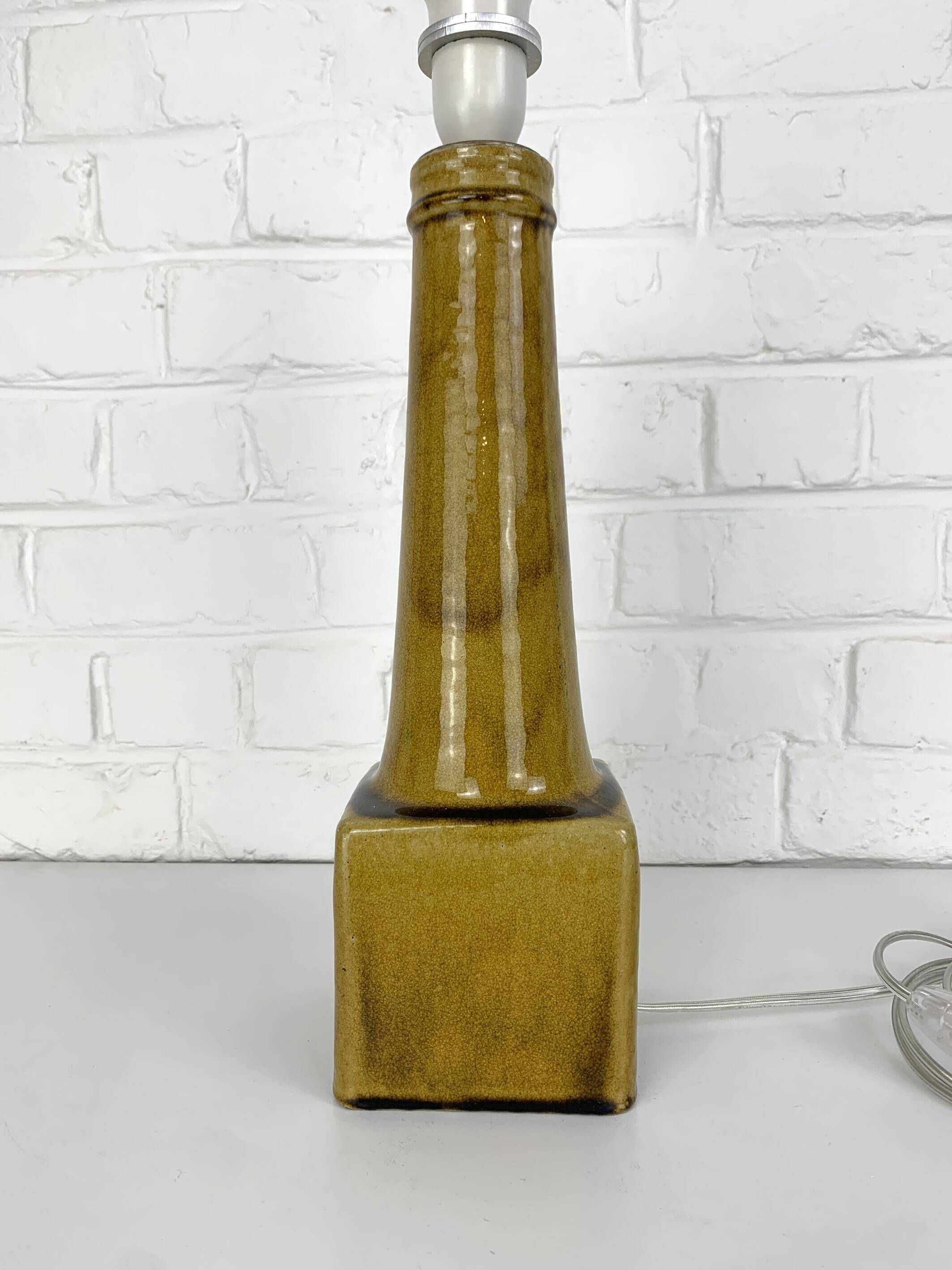 Scandinavian ceramic table lamp, Nils Kähler for HAK, Denmark, 1960s