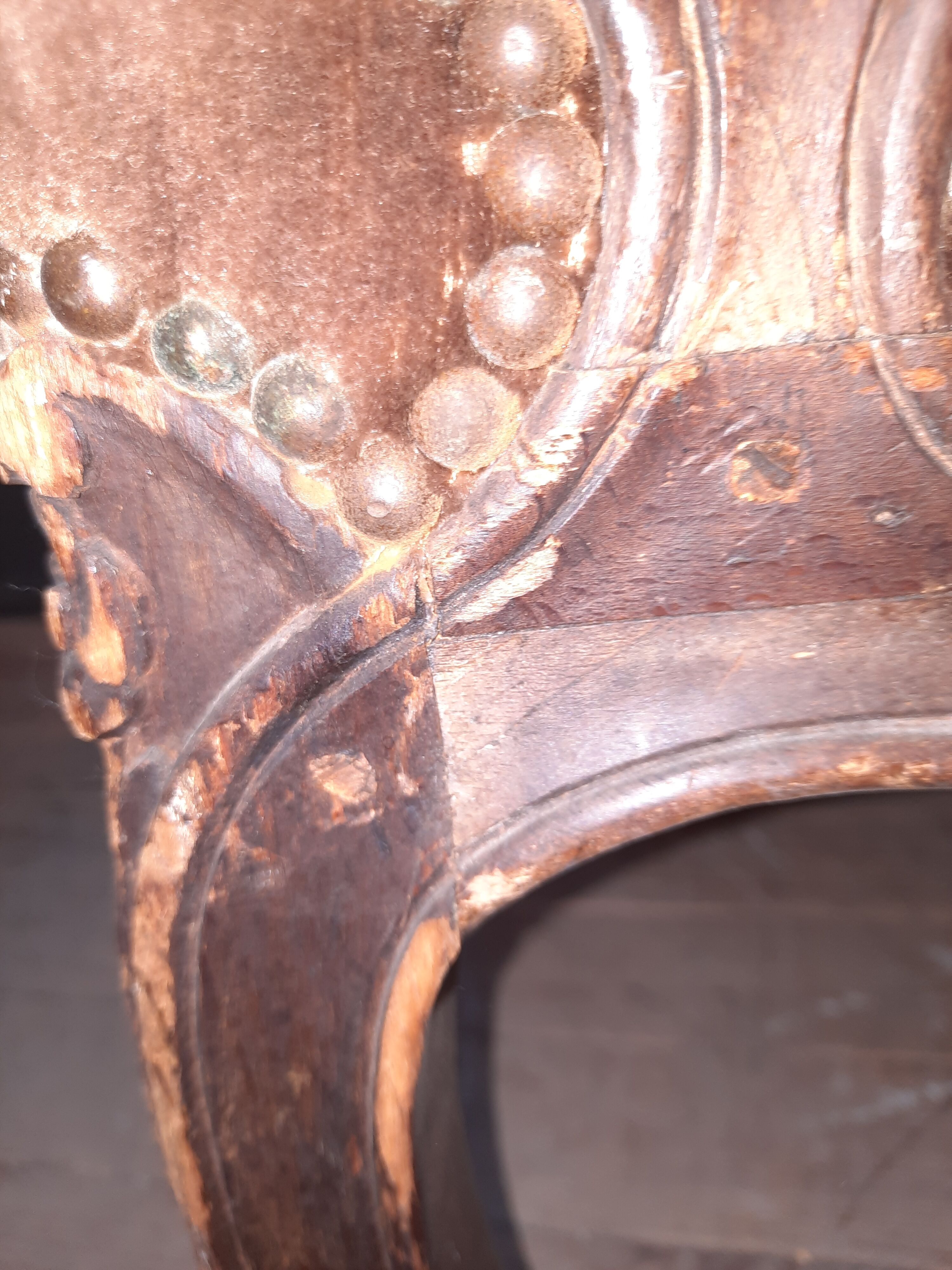 Pair of transition armchairs from the Louis XV Louis XVI eras