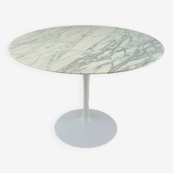 Table à manger Knoll International Eero Saarinen vintage 1970 marbre