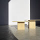 Vintage travertine nesting tables or side tables, 1970s