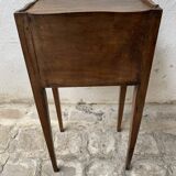 19th century solid walnut bedside table