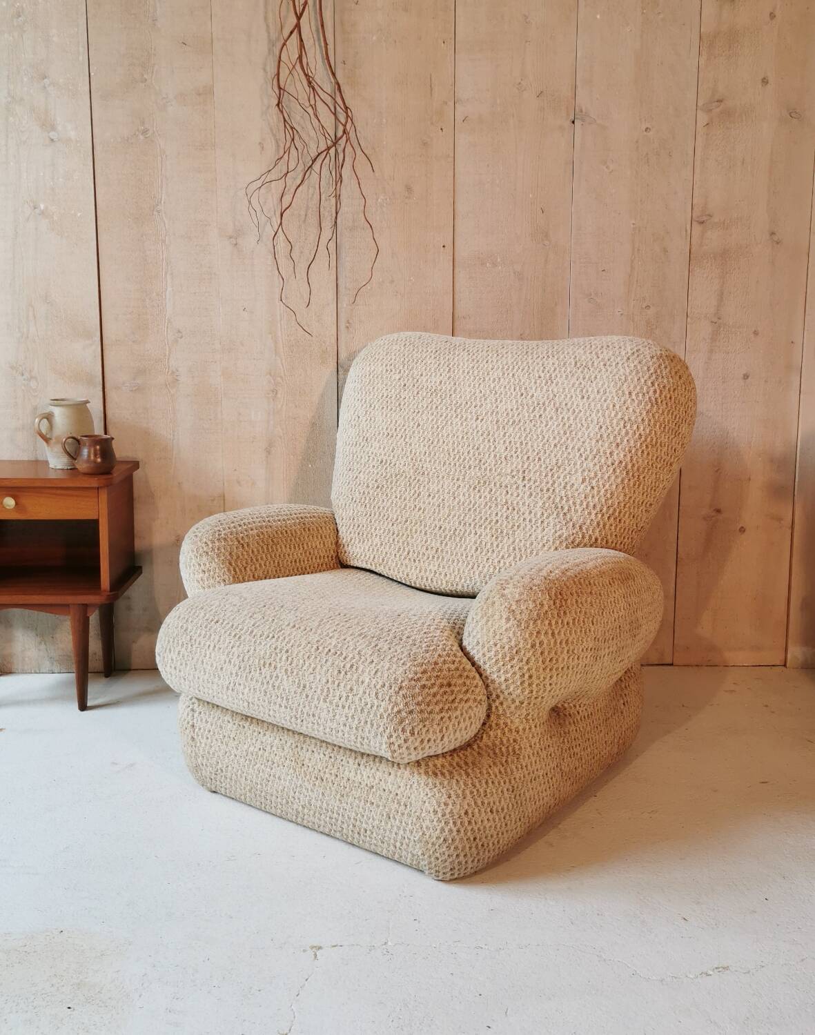 Tweed armchair